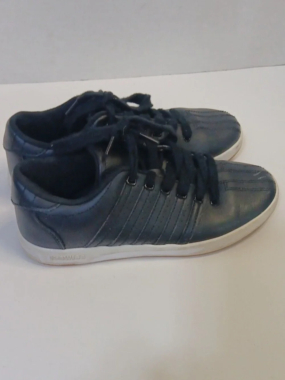 K-Swiss Kids Black and White Low-Top Sneakers